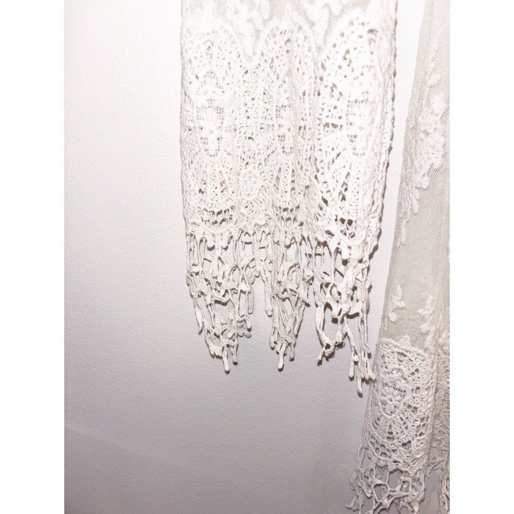 K. Jordan Ivory Cover Up With Rhinestone Buttons Size Medium PLEASE READ - Picture 4 of 6